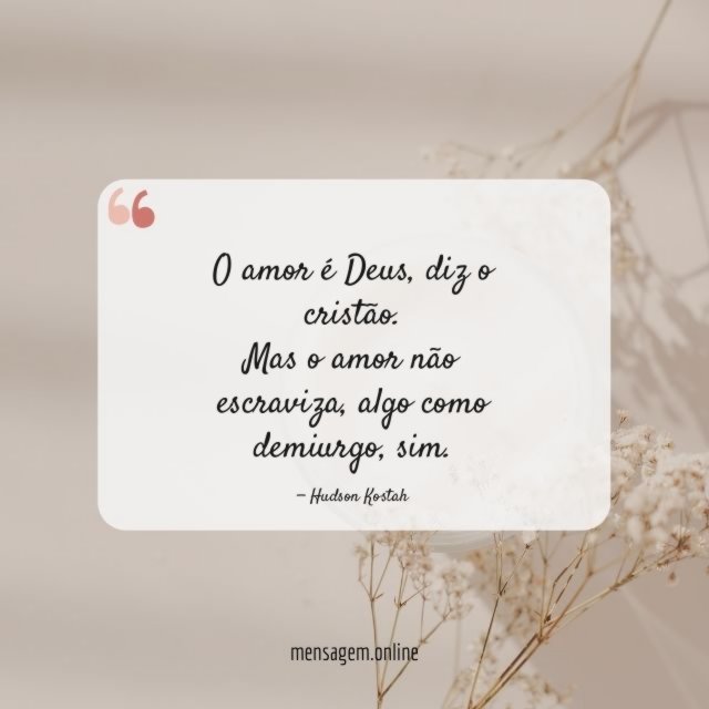 O amor é Deus