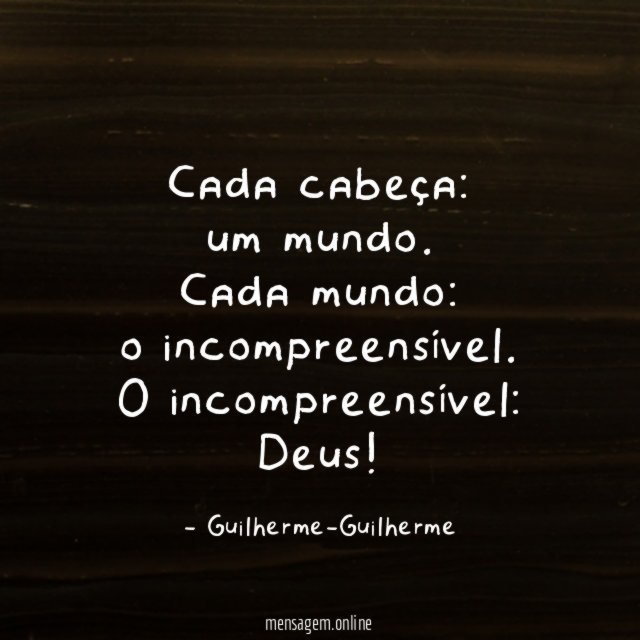 Cada cabeça
