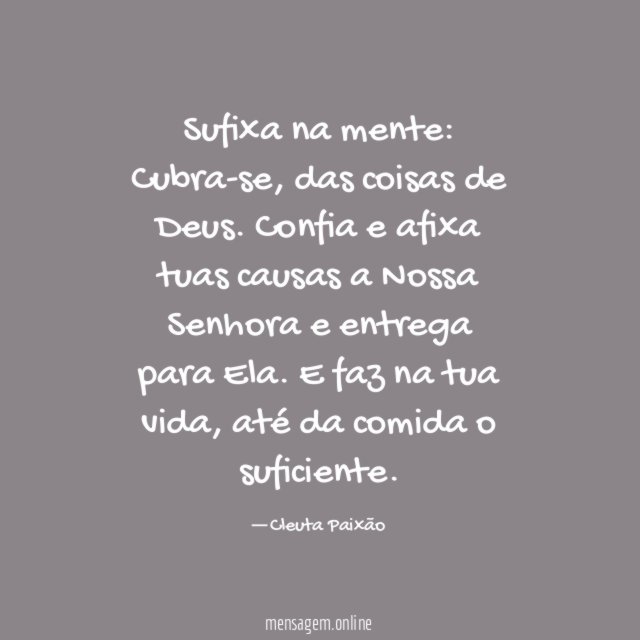Sufixa na mente