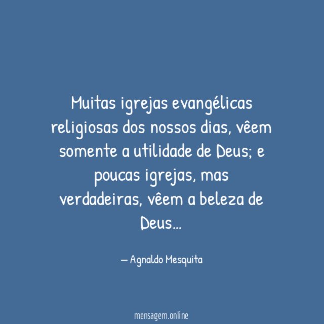Muitas igrejas evangélicas religiosas dos nossos dias