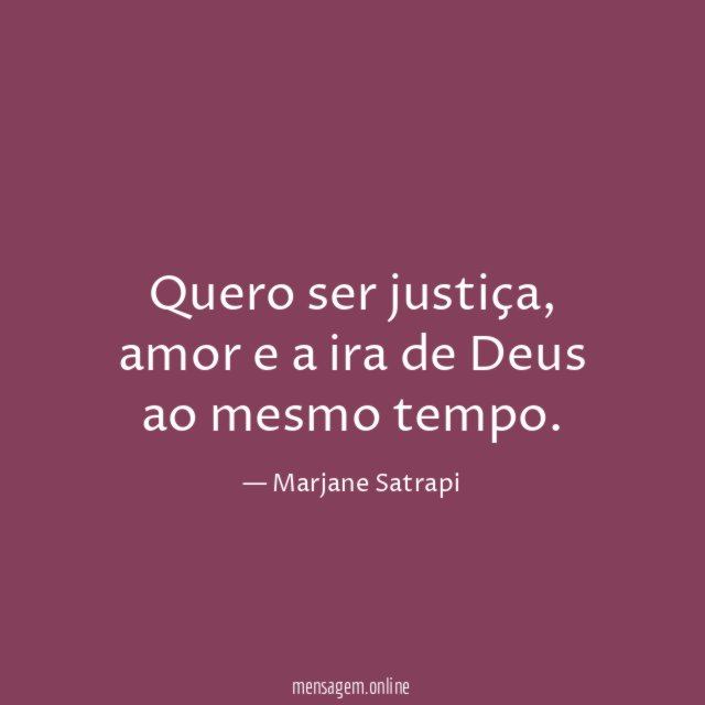 Quero ser justiça