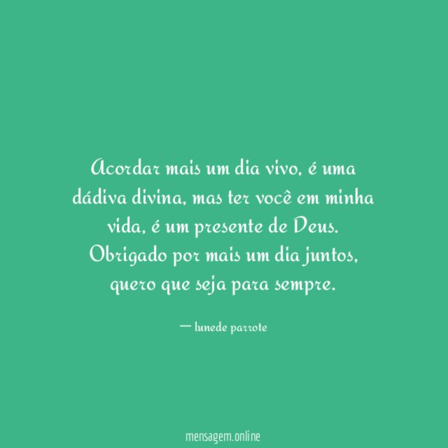 Acordar mais um dia vivo