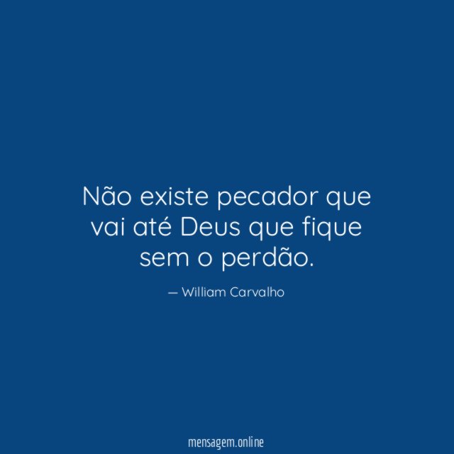 Não existe pecador que vai até Deus que