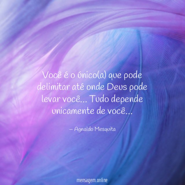 Você é o único(a) que pode delimitar até