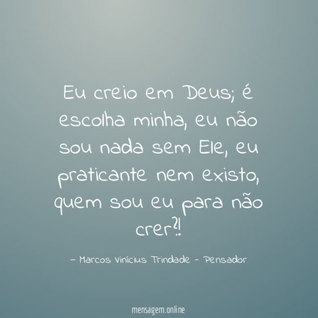 Eu creio em Deus