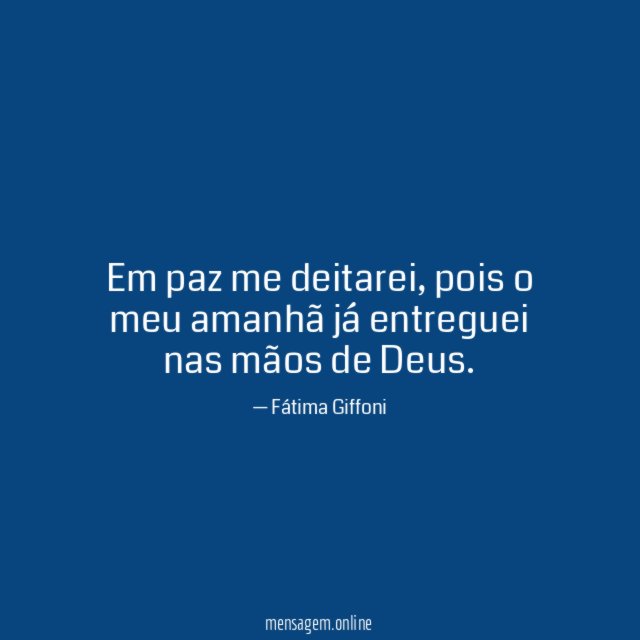 Em paz me deitarei