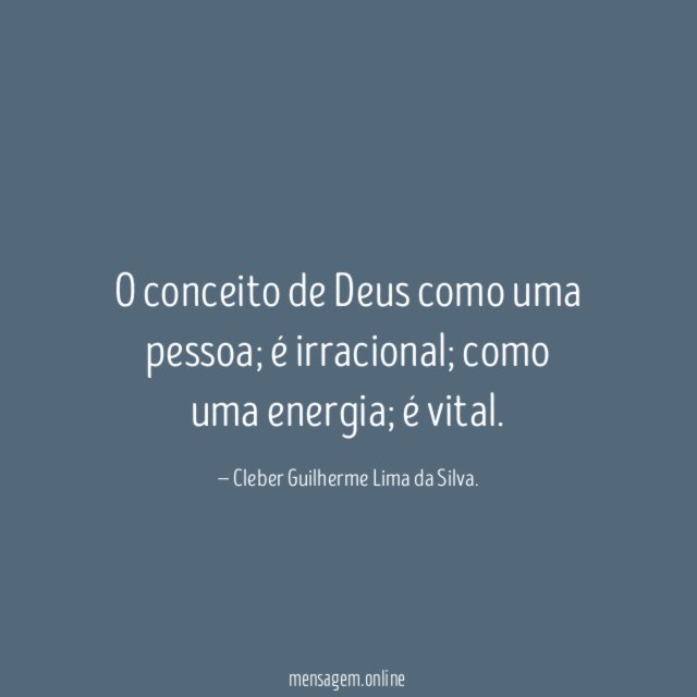 O conceito de Deus como uma pessoa