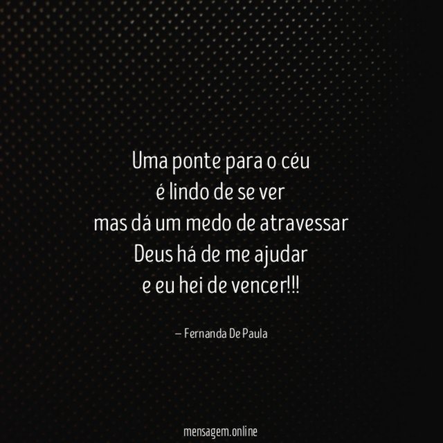 uma ponte para o céu é lindo de se
