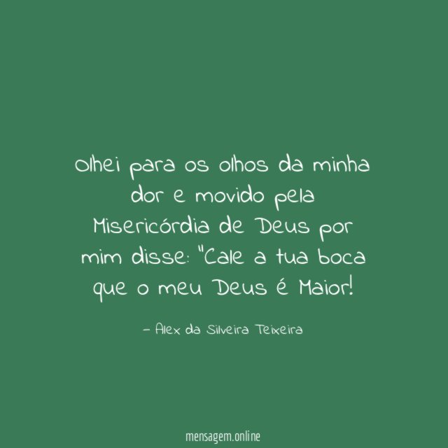 Olhei para os olhos da minha dor