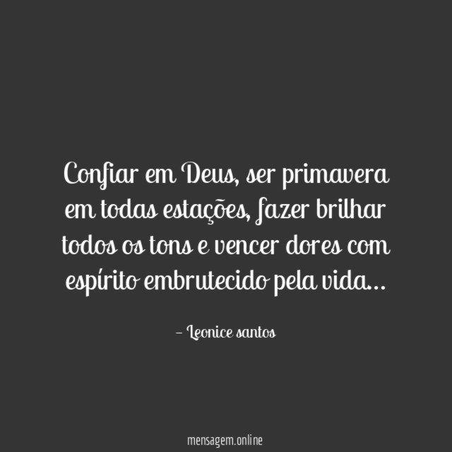 Confiar em Deus
