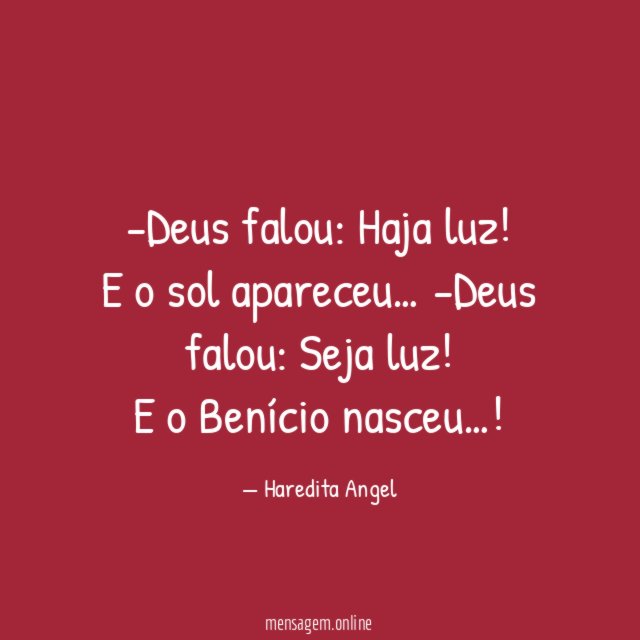 Deus falou