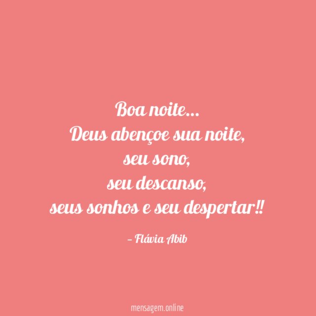 Boa noite…