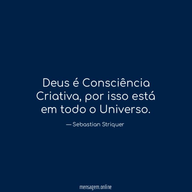 Deus é Consciência Criativa