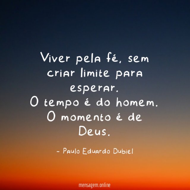 Viver pela fé