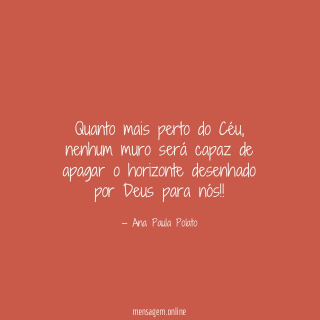 Quanto mais perto do Céu