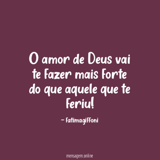 O amor de Deus vai te fazer mais