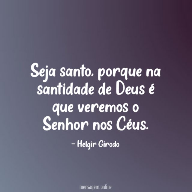Seja santo