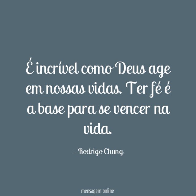É incrível como Deus age em nossas vidas