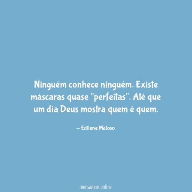 Ninguém conhece ninguém
