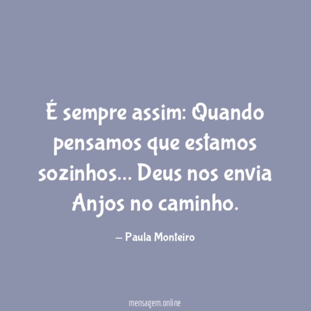 É sempre assim