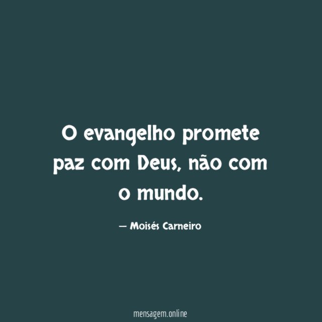 O evangelho promete paz com Deus
