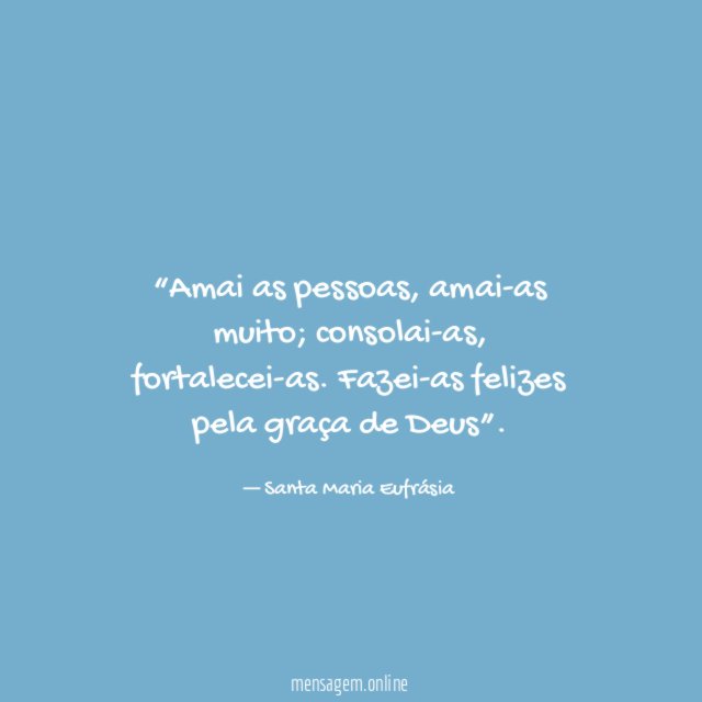Amai as pessoas