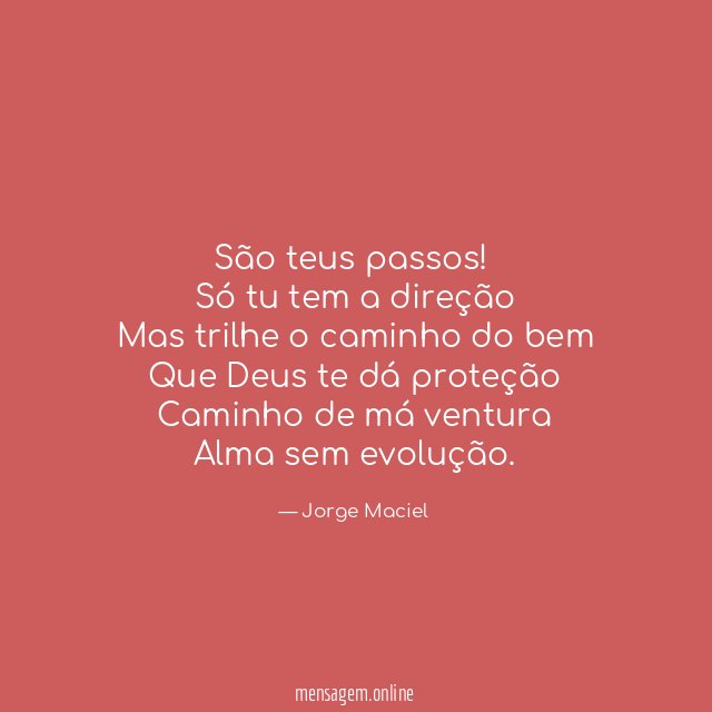 São teus passos
