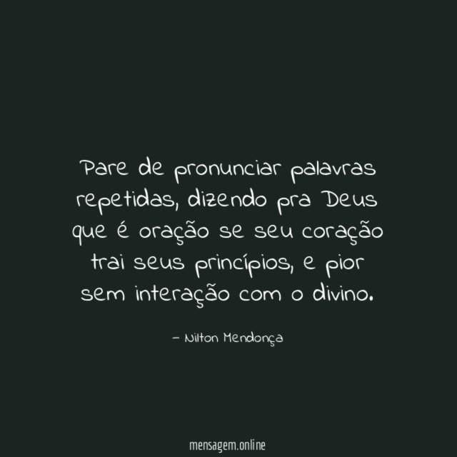 Pare de pronunciar palavras repetidas