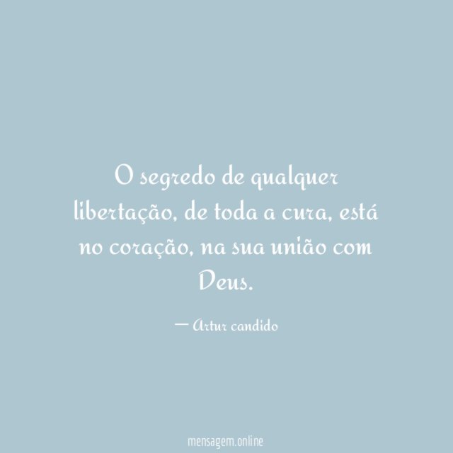 O segredo de qualquer libertação
