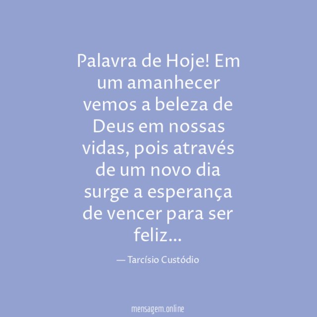 Palavra de Hoje
