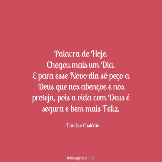 Palavra de Hoje
