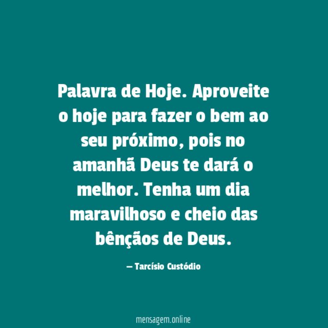 Palavra de Hoje