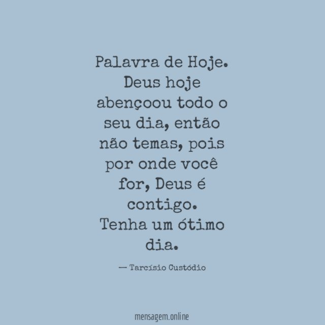 Palavra de Hoje
