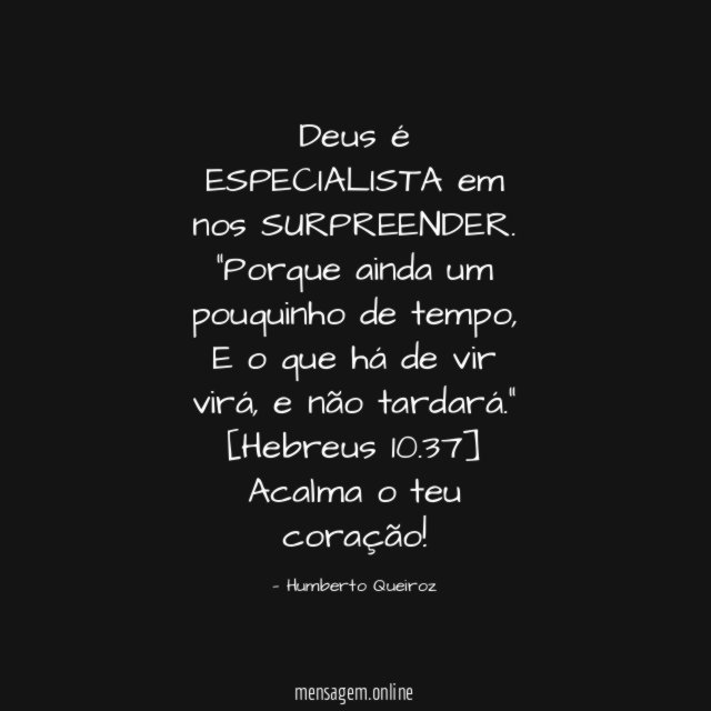Deus é ESPECIALISTA em nos SURPREENDER
