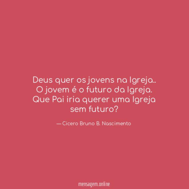 Deus quer os jovens na Igreja