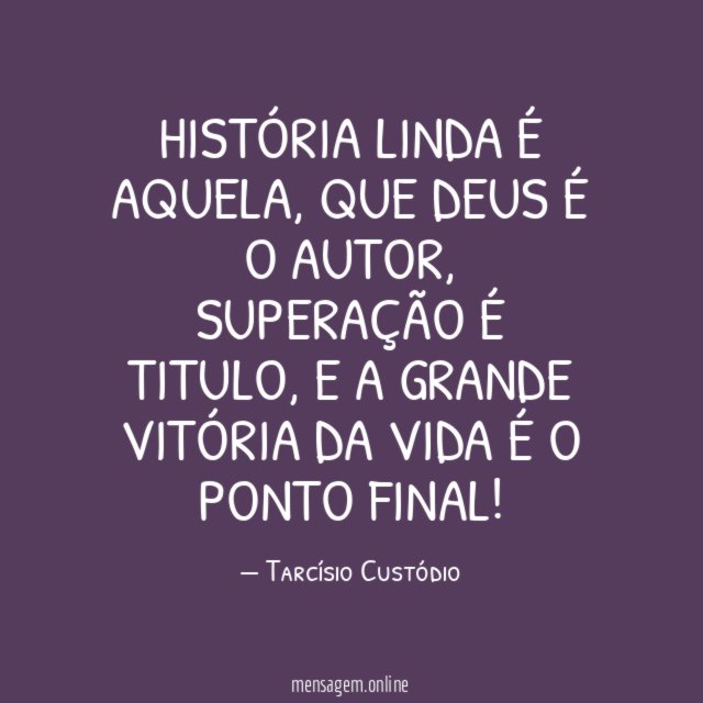 História linda é aquela