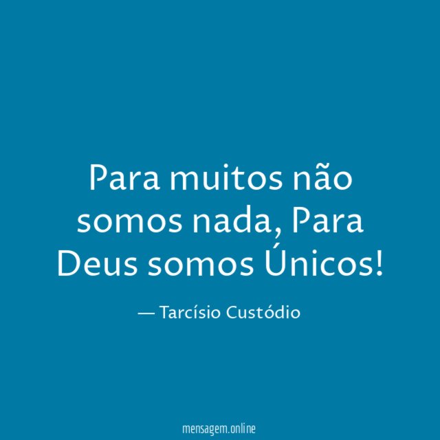 Para muitos não somos nada