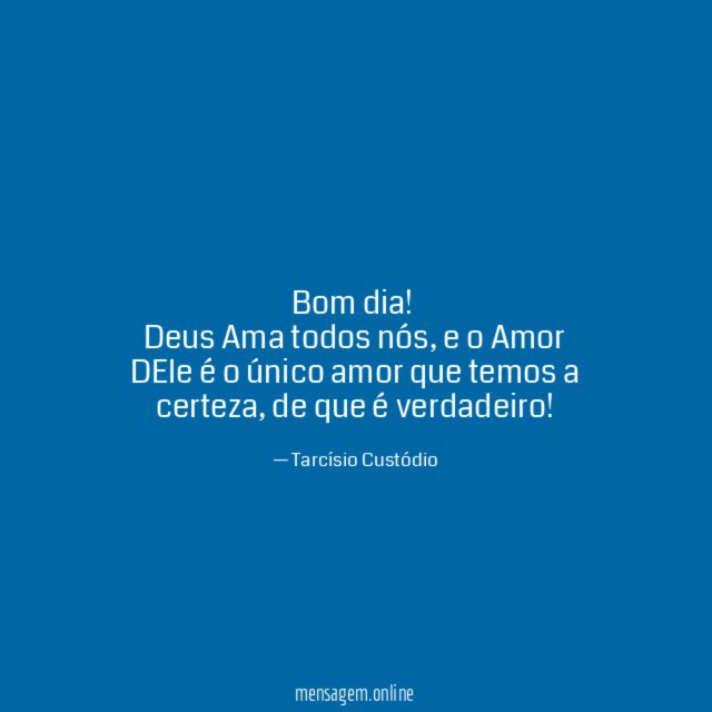 Bom dia