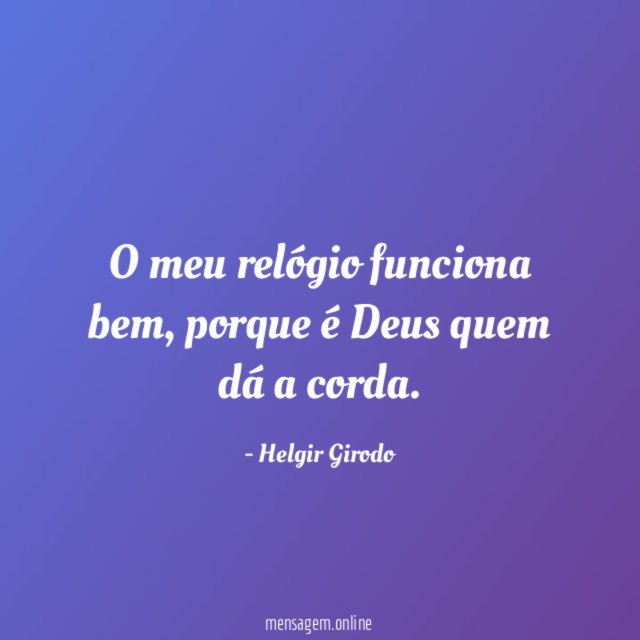 O meu relógio funciona bem