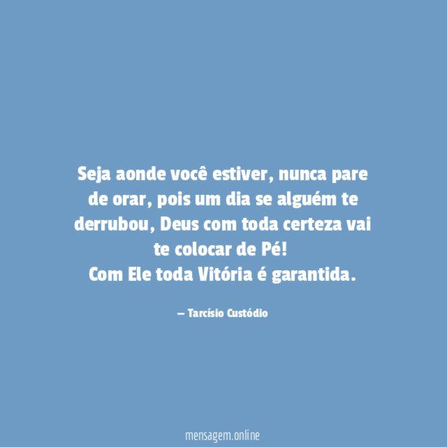 Seja aonde você estiver