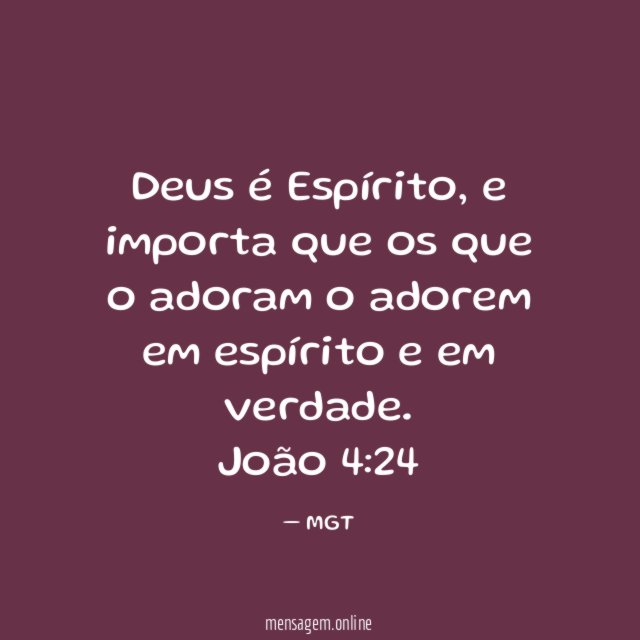 Deus é Espírito
