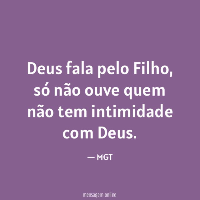 Deus fala pelo Filho
