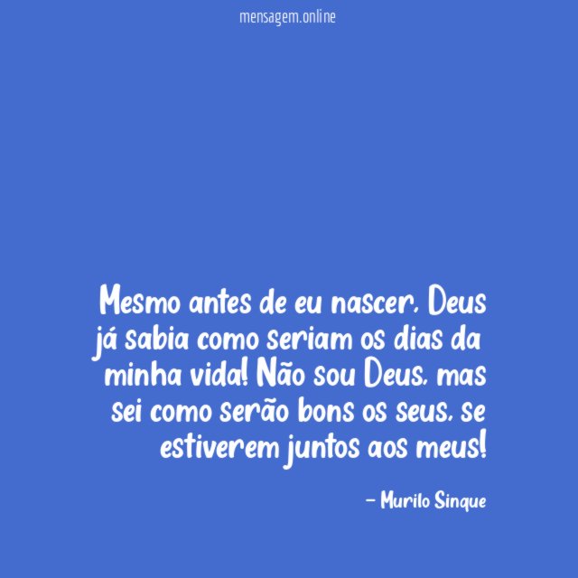 Mesmo antes de eu nascer