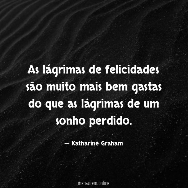 As l grimas de felicidades s o muito