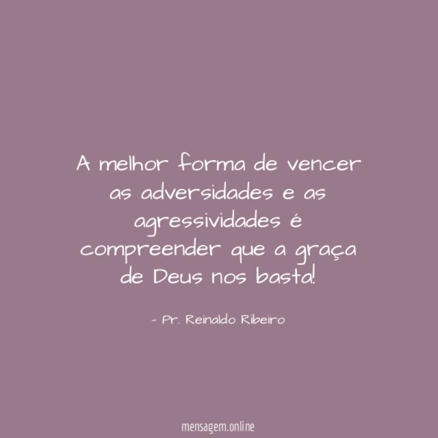 A melhor forma de vencer as adversidades