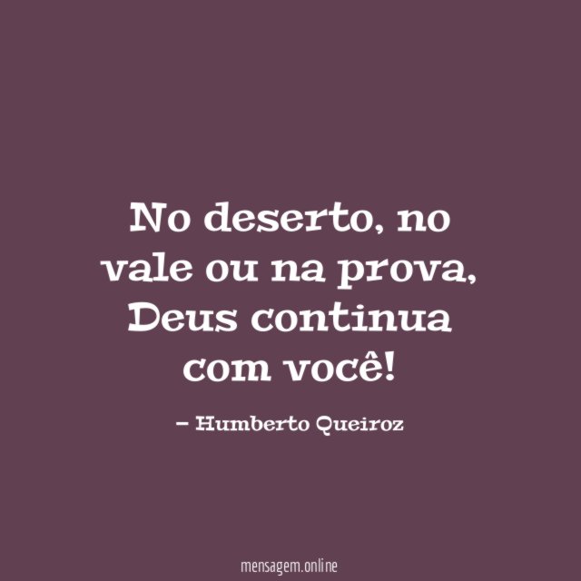 No deserto