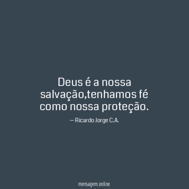 Deus é a nossa salvação