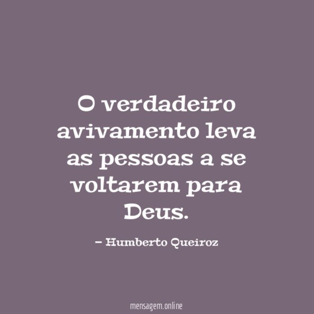 O verdadeiro avivamento leva as pessoas a se voltarem para Deus