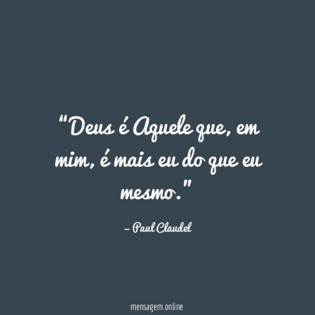 Deus é Aquele que