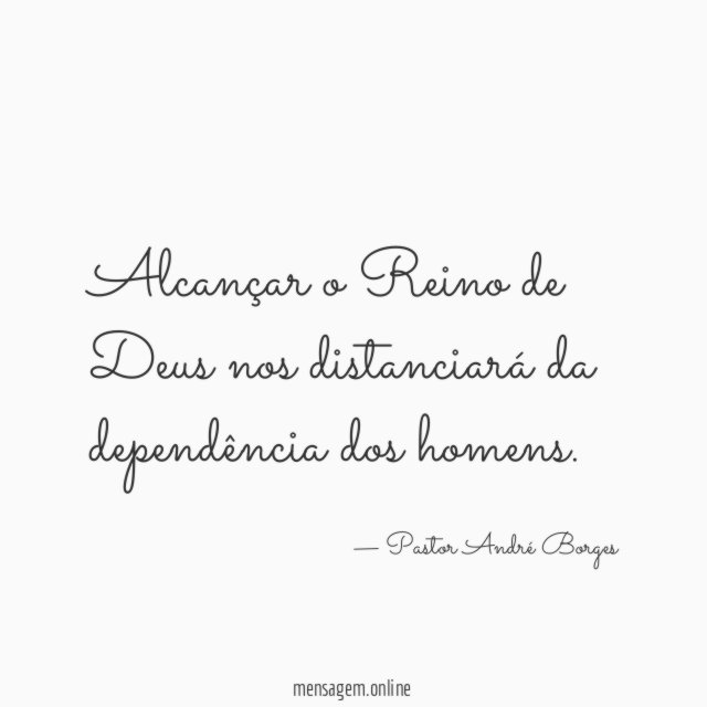 Alcançar o Reino de Deus nos distanciará da